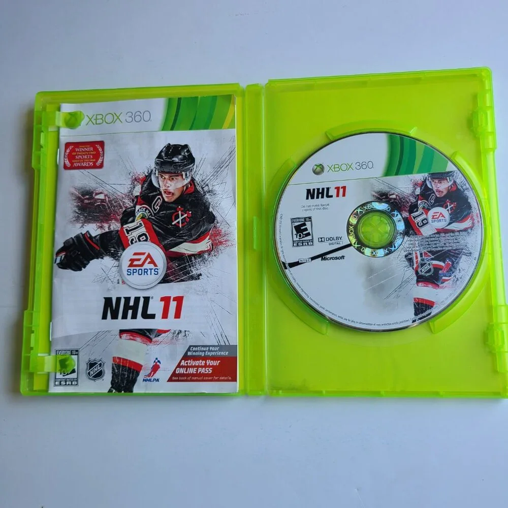 XBOX 360 NHL 11 BY EA SPORTS GAME ORIGINAL DISC & MANUAL IN ORIGINAL CASE
